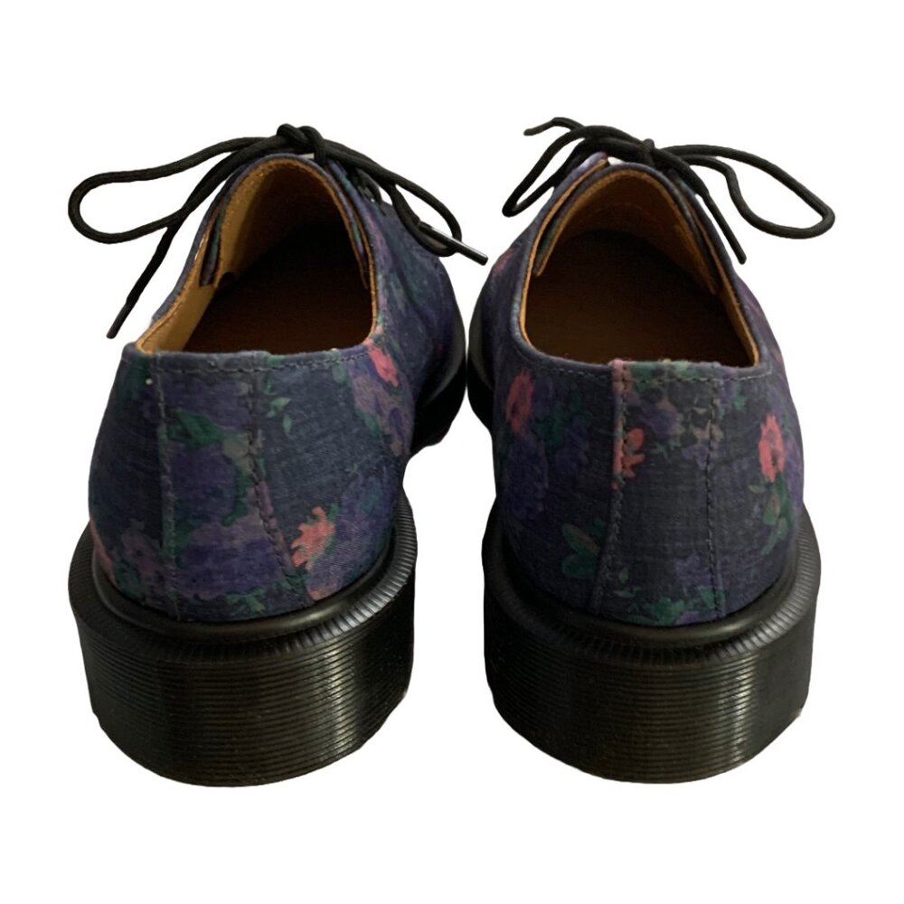 NWT DR. MARTENS Womens' Blue Denim Vintage Bouquet 1461 Lace Up Oxfords Sz 5 - Picture 6 of 8